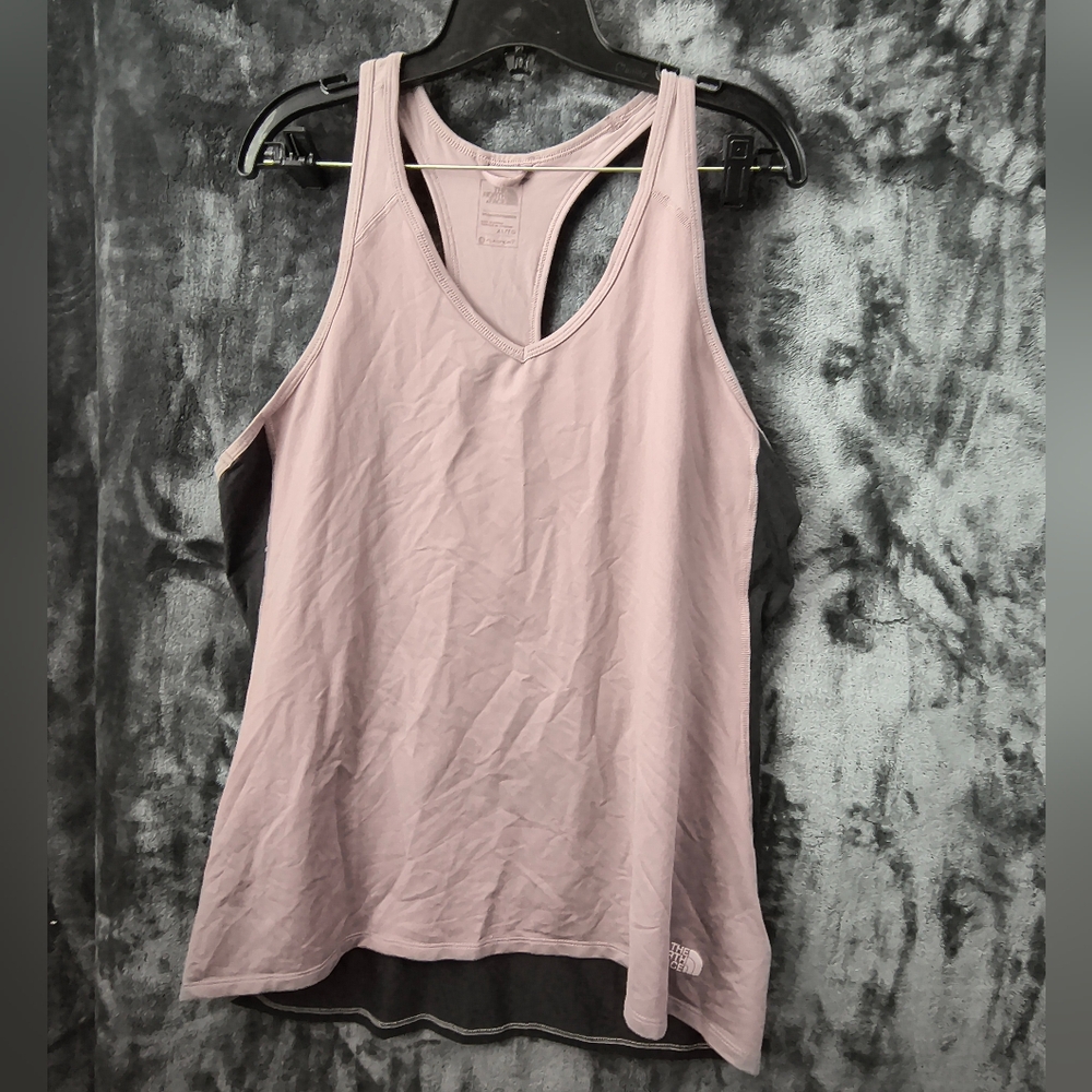 The North Face Women's Lavender And Gray Tank Top XL